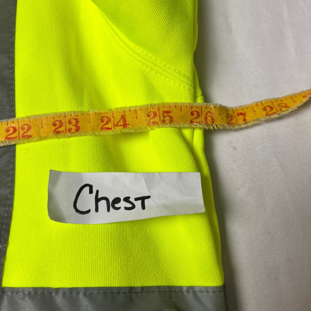 MAXHi-Viz Safety Hoodie ANSI Class 3 Hi Vis Reflective Zip Up Jacket L Yellow - Picture 4 of 14